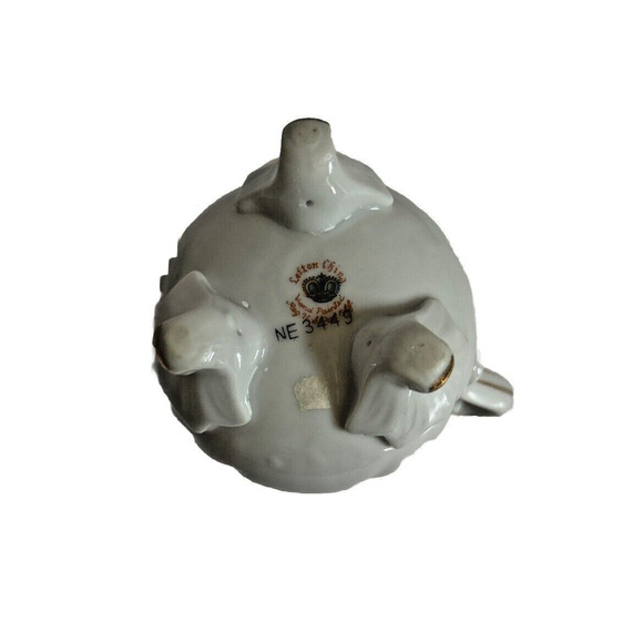 Lefton China Hand Painted Rose Pattern Cream And Sugar Lid & Handles #NE3449 - Picture 14 of 14